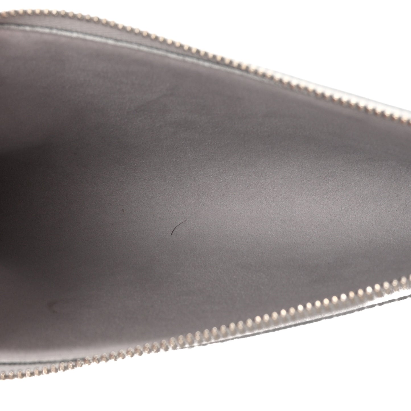 Epi Pochette Accessories Metallic Silver