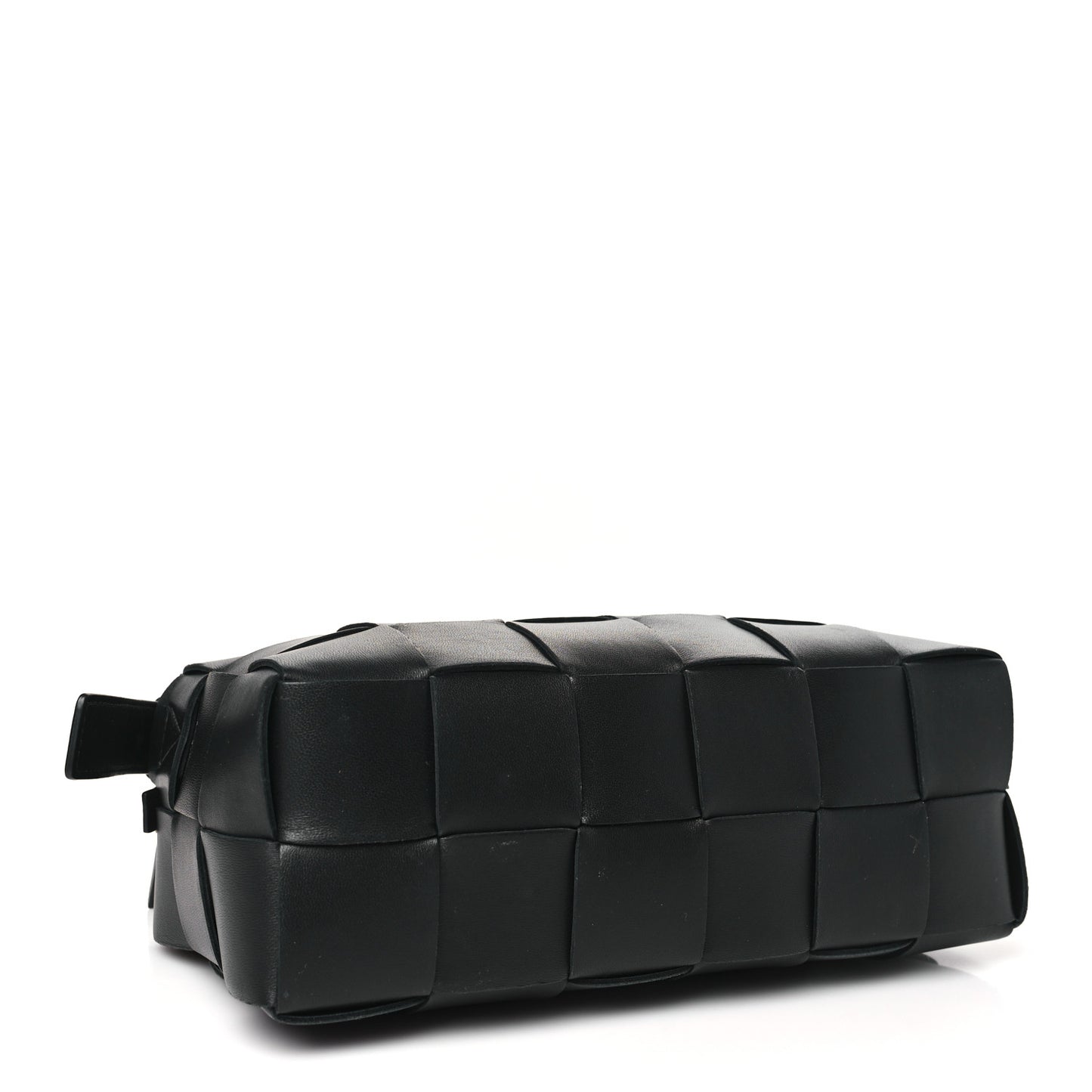 Lambskin Maxi Intrecciato Brick Cassette Bag Black