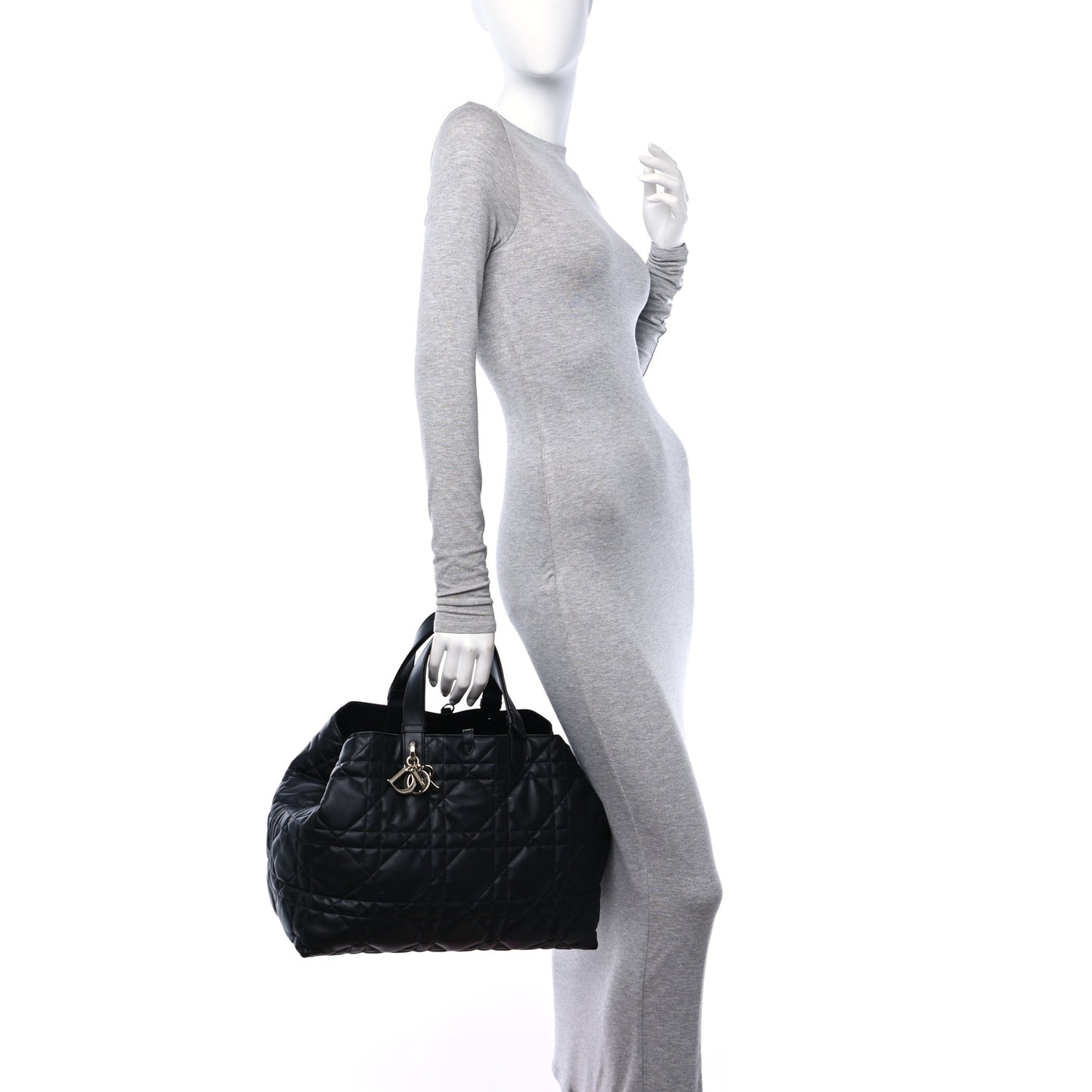 Calfskin Macrocannage Large Toujours Black