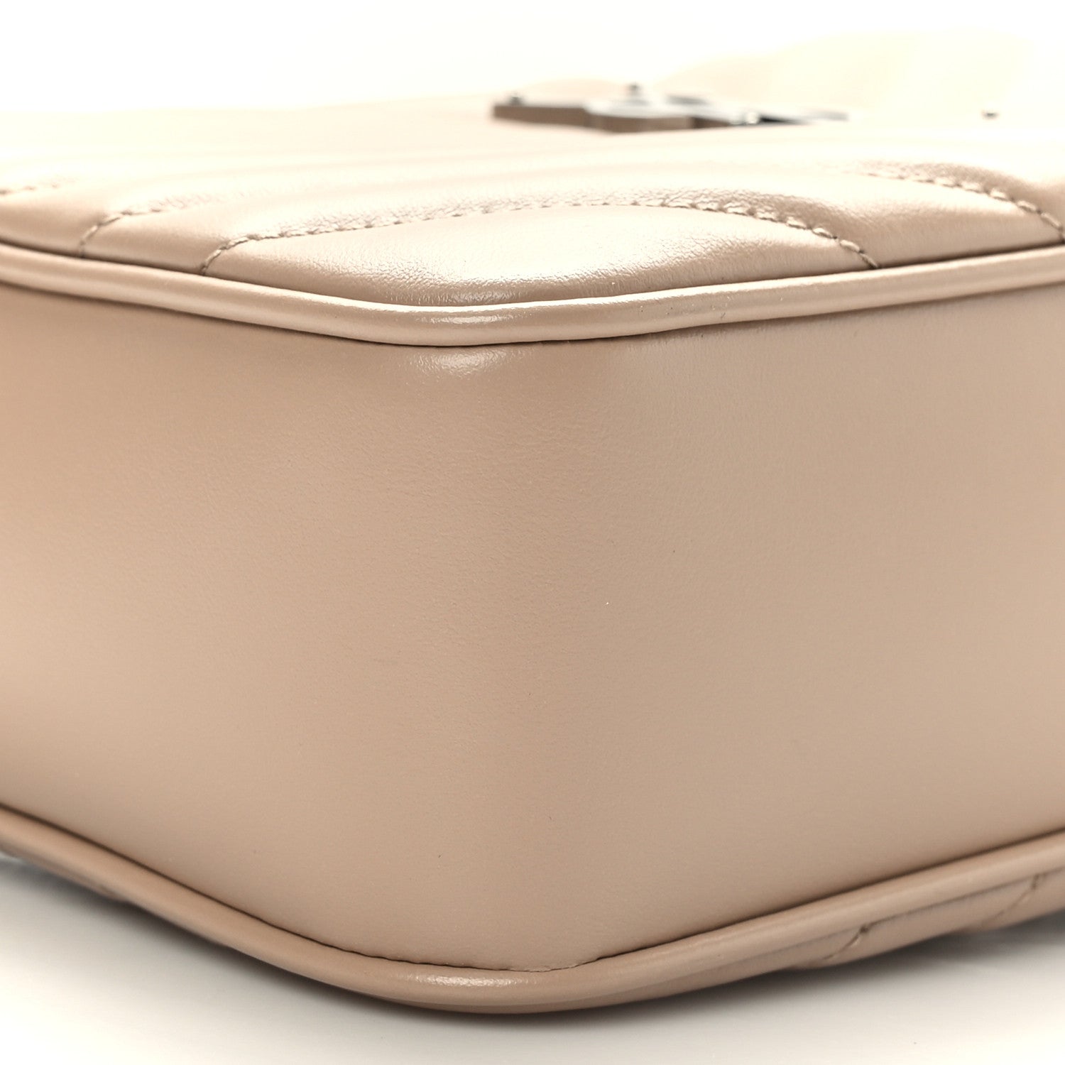 Saint Laurent Calfskin Matelasse Monogram Lou Camera Bag Nude Powder 8 of 10
