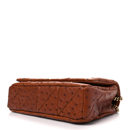 Saint Laurent Ostrich Patchwork Monogram Medium Jamie Tan 7 of 7