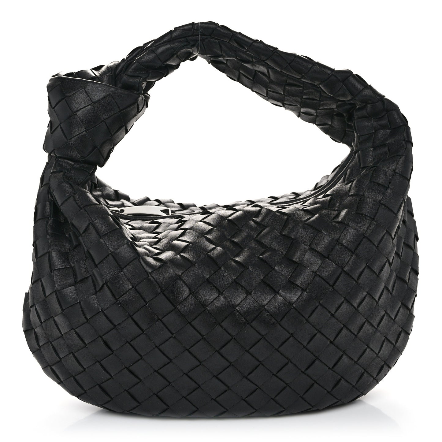 Nappa Intrecciato Teen Jodie Hobo Black