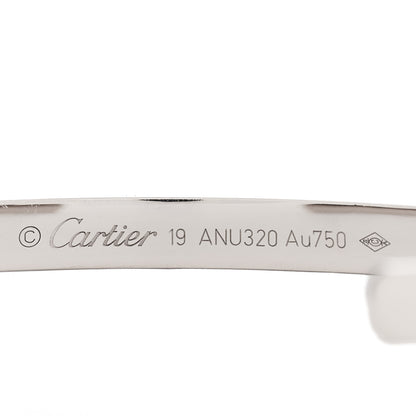 Cartier 18K White Gold LOVE Cuff Bracelet 19 3 of 3