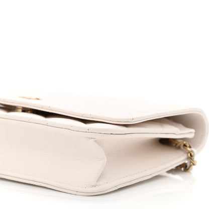 Chanel Caviar Quilted Wallet On Chain WOC White 10 of 11