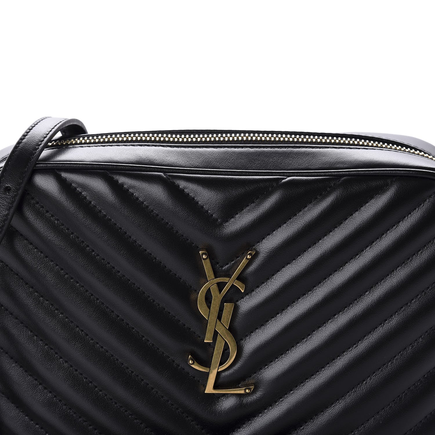 Saint Laurent Calfskin Matelasse Monogram Lou Camera Bag Black 10 of 10