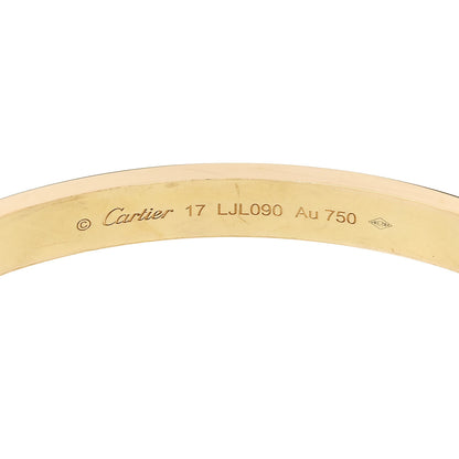Cartier 18K Yellow Gold LOVE Bracelet 17 5 of 8