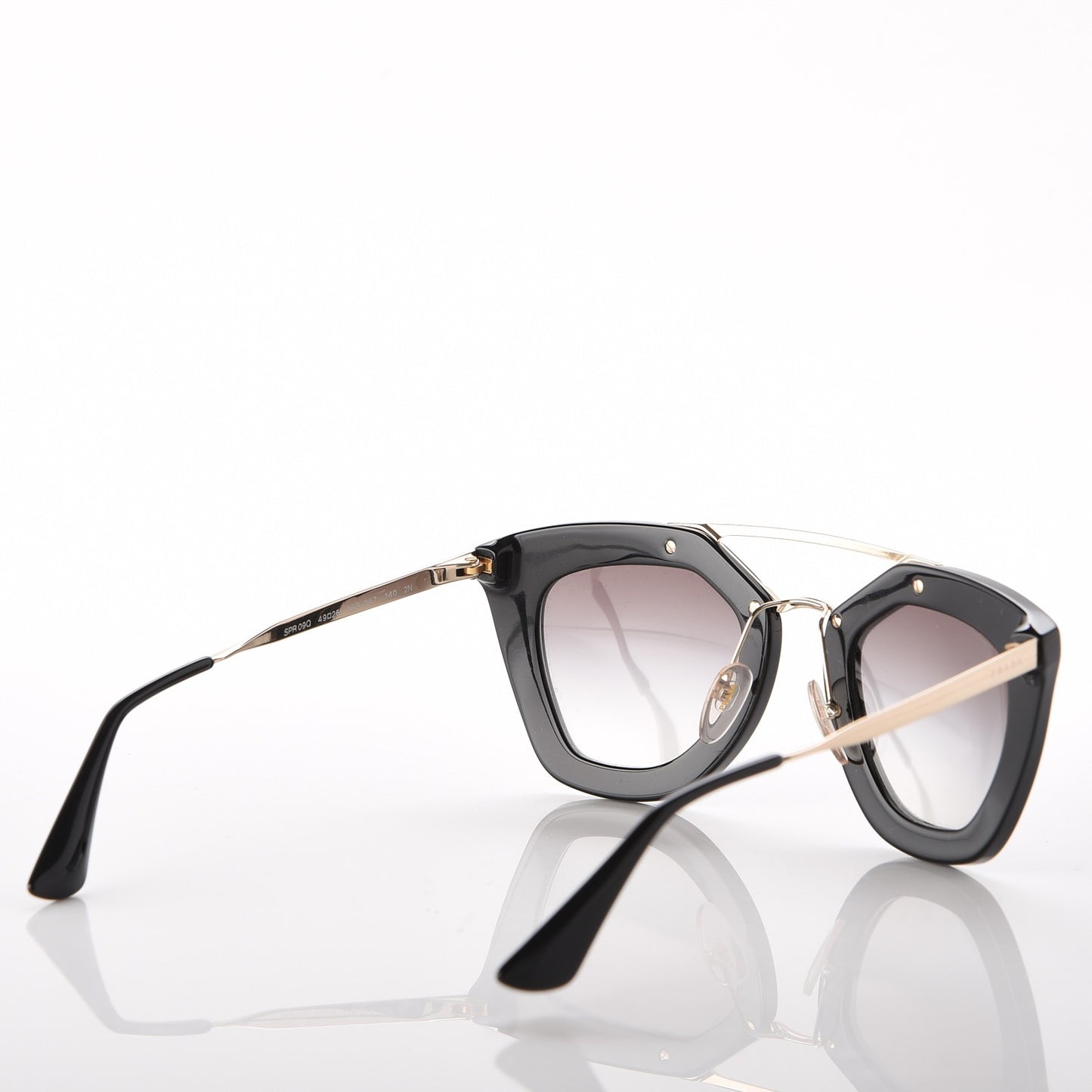 Acetate Cinema Sunglasses SPR 09Q Black