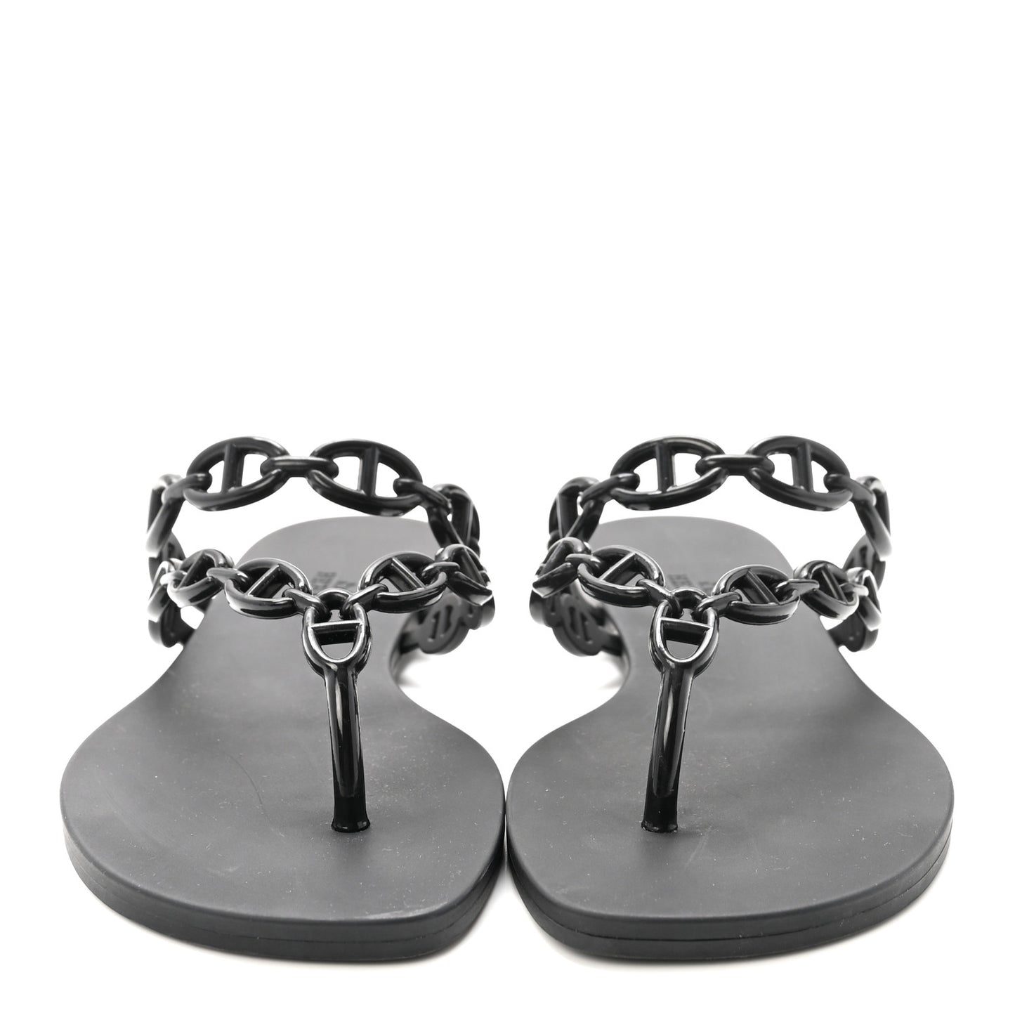 Rubber Chaine d'Ancre Island Sandals 38 Black