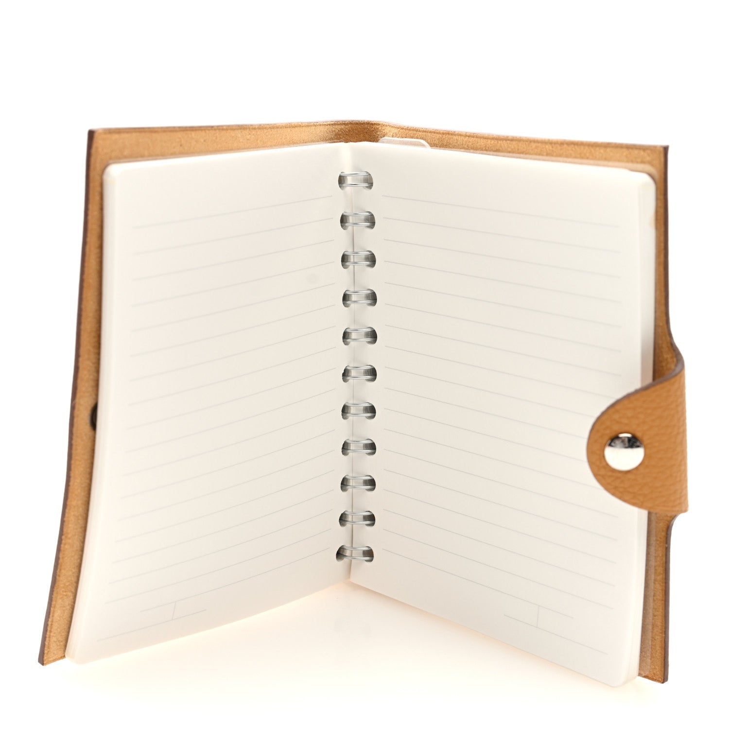 Hermes Taurillon Clemence Ulysse PM Notebook Cover Natural Sable 5 of 8
