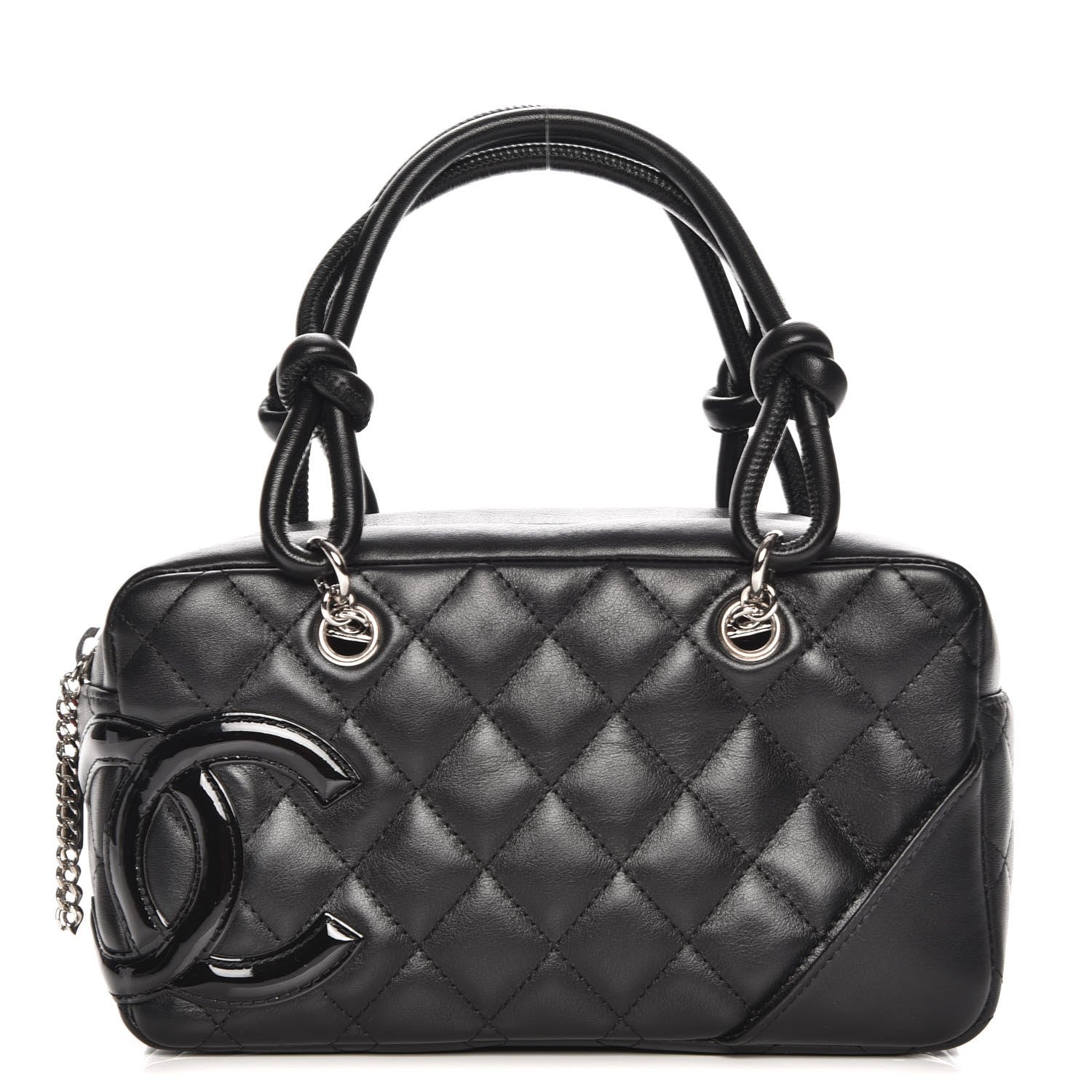 Chanel Calfskin Quilted Small Cambon Bowler Black 1 of 7
