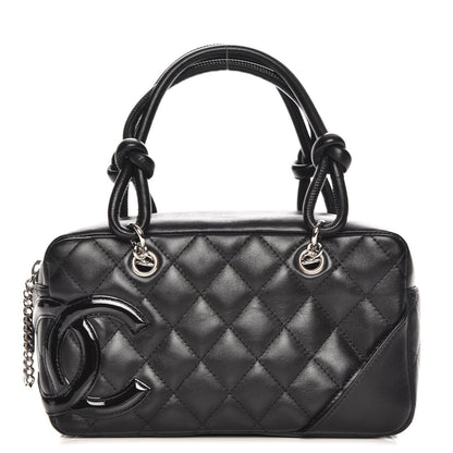 Chanel Calfskin Quilted Small Cambon Bowler Black 1 of 7