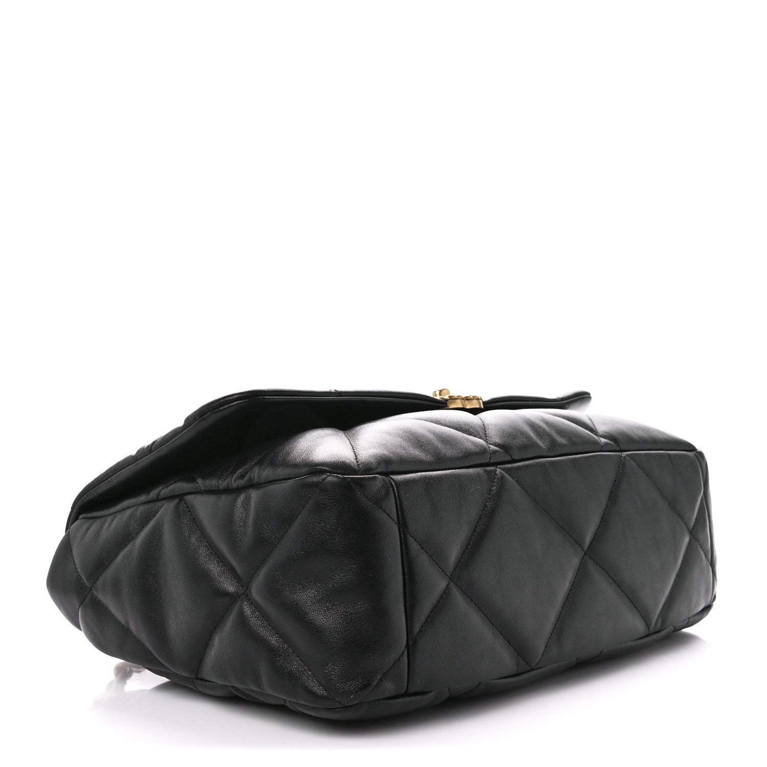 Chanel Goatskin Quilted Maxi Chanel 19 Flap Black 3 of 9