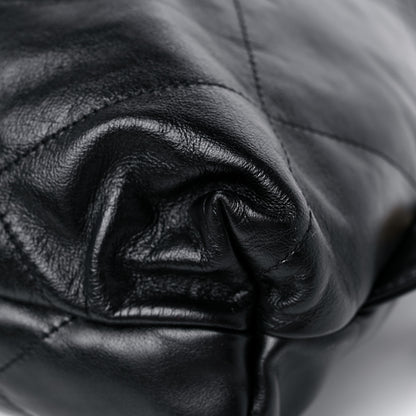 Chanel Shiny Calfskin Quilted Chanel 22 Backpack Black 10 of 10