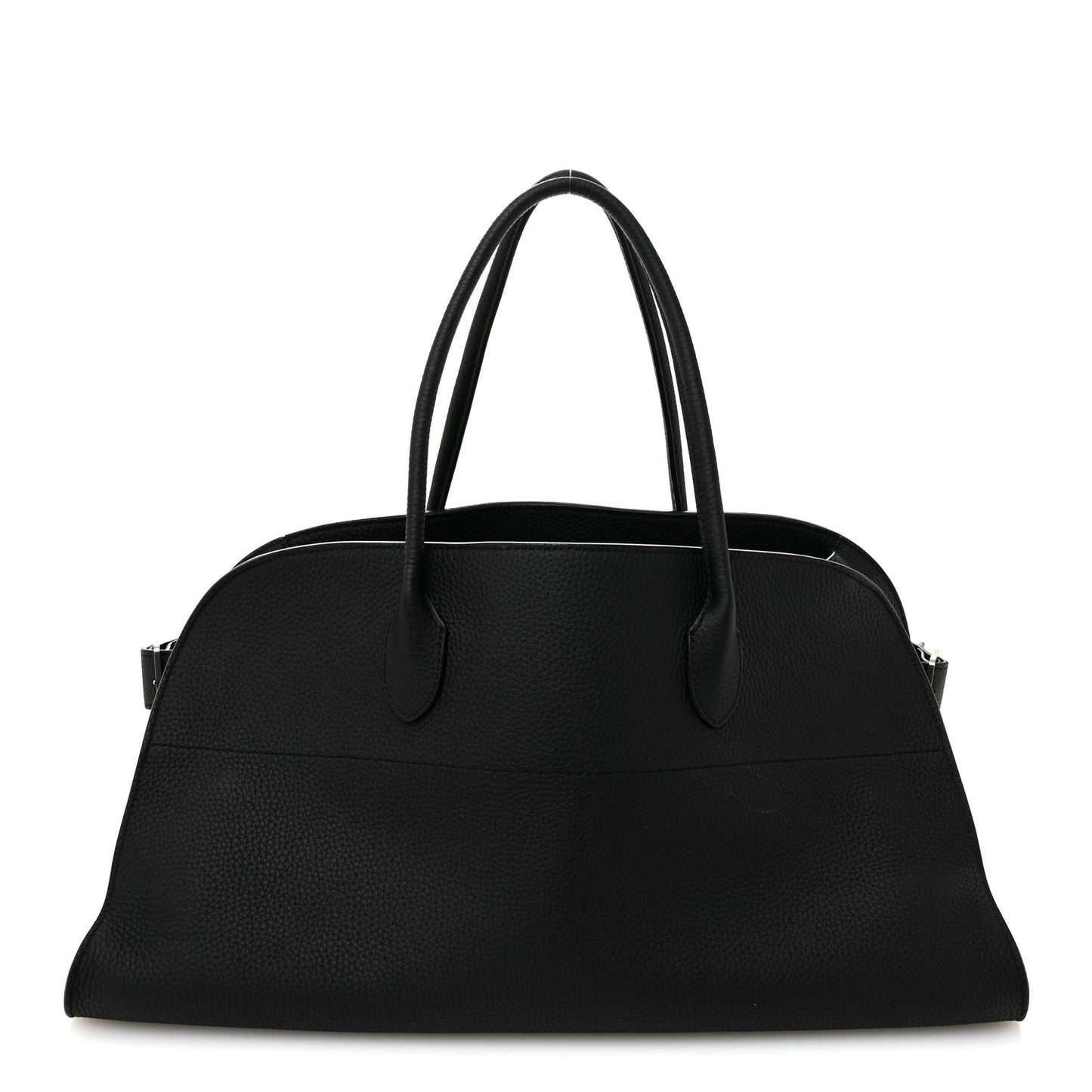 Matte Grained Calfskin EW Margaux Black
