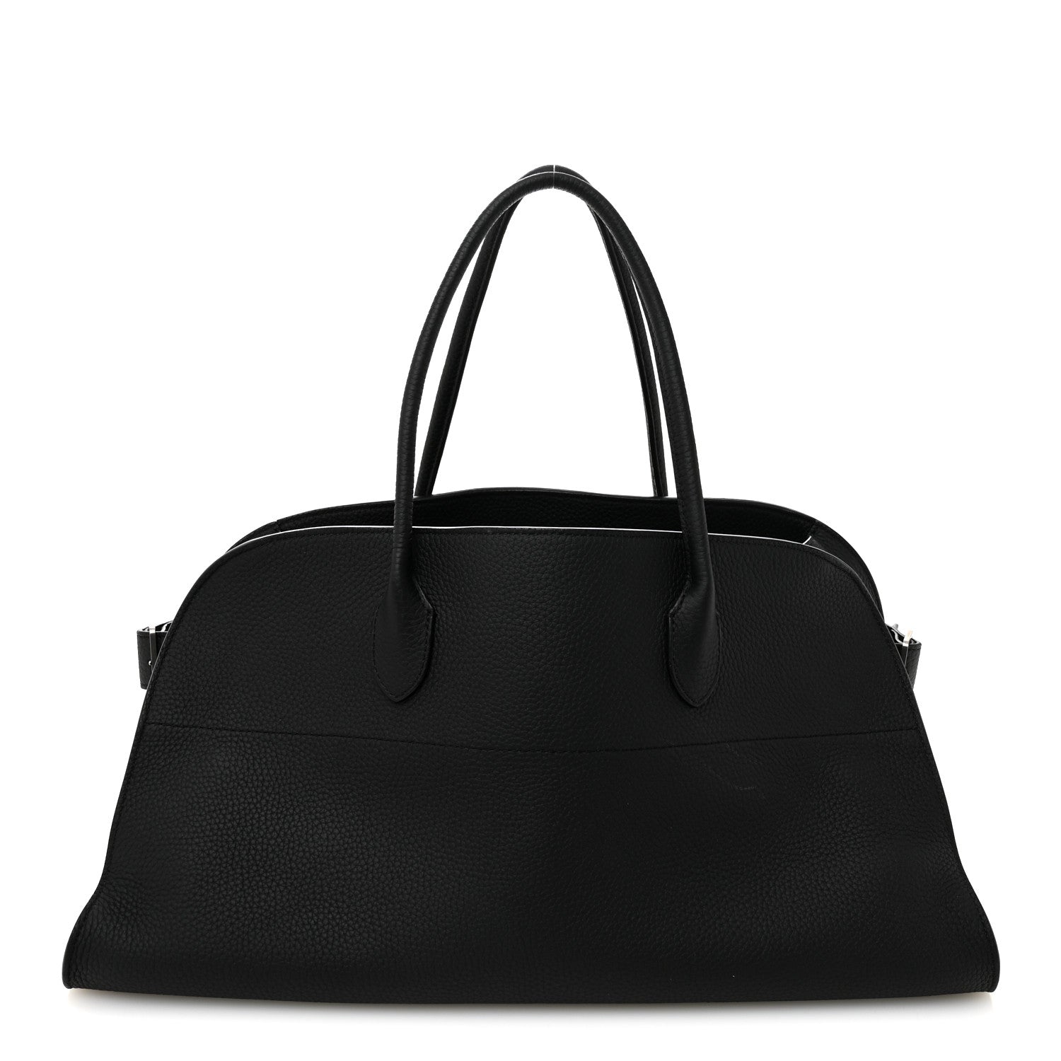 The Row Matte Grained Calfskin EW Margaux Black 1 of 9