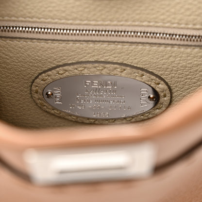 Fendi Cuoio Romano Selleria Bi-Color Mini Peekaboo Iconic Satchel Mou Milk 7 of 11