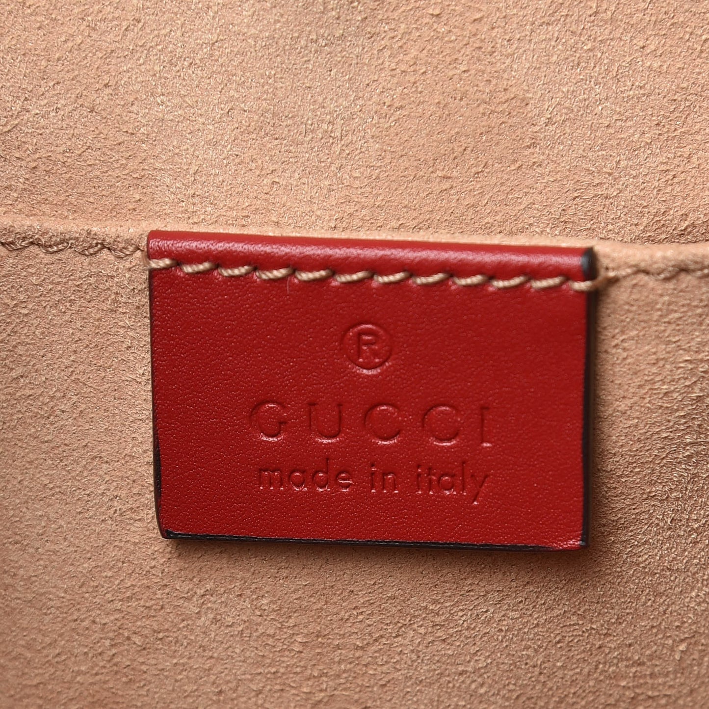 Guccissima Signature Padlock Backpack Hibiscus Red