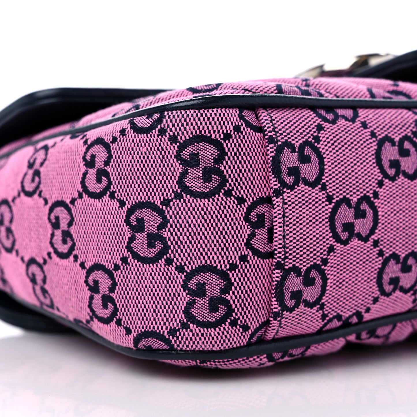 Monogram Multicolor Matelasse Diagonal Small GG Marmont Shoulder Bag Pink Blue