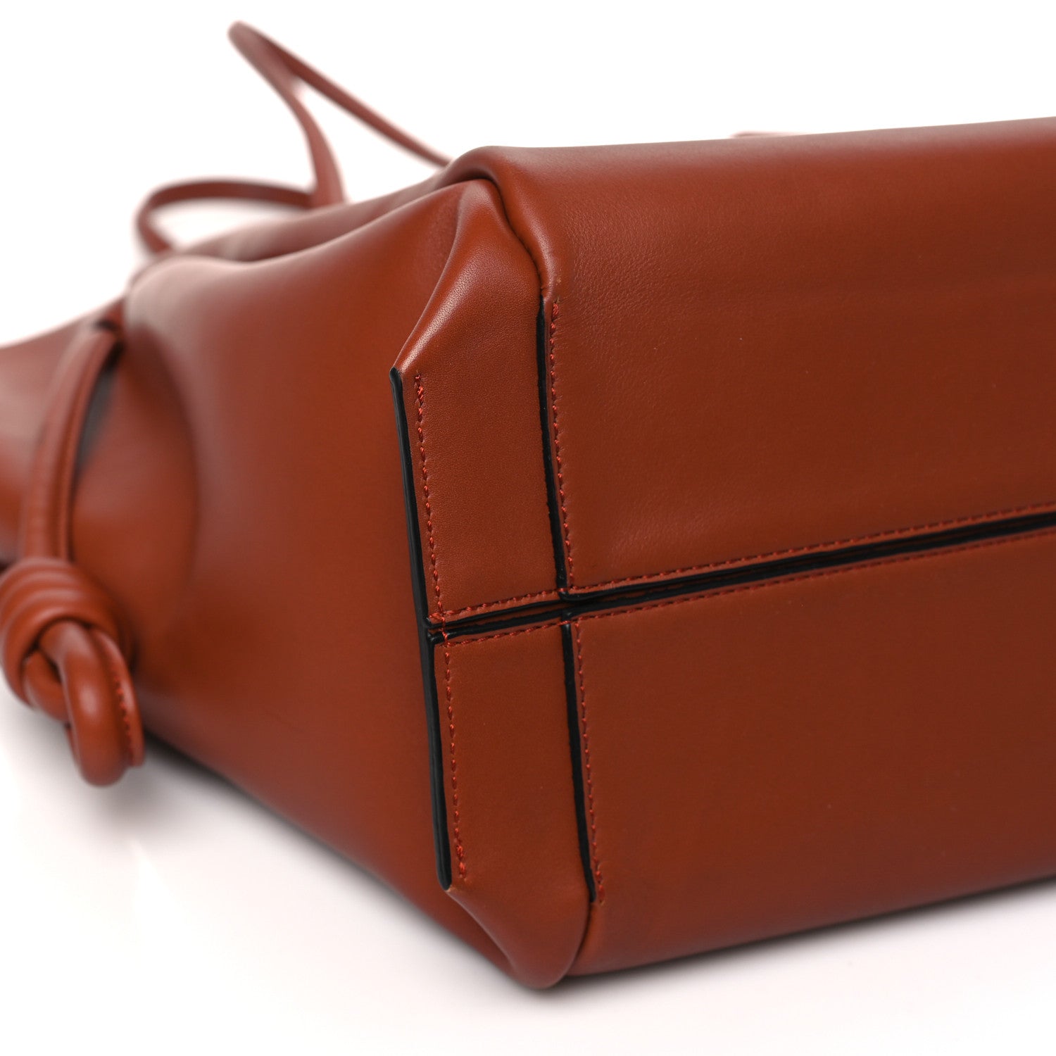 Loewe Calfskin Medium Flamenco Knot Bag Rust 7 of 8