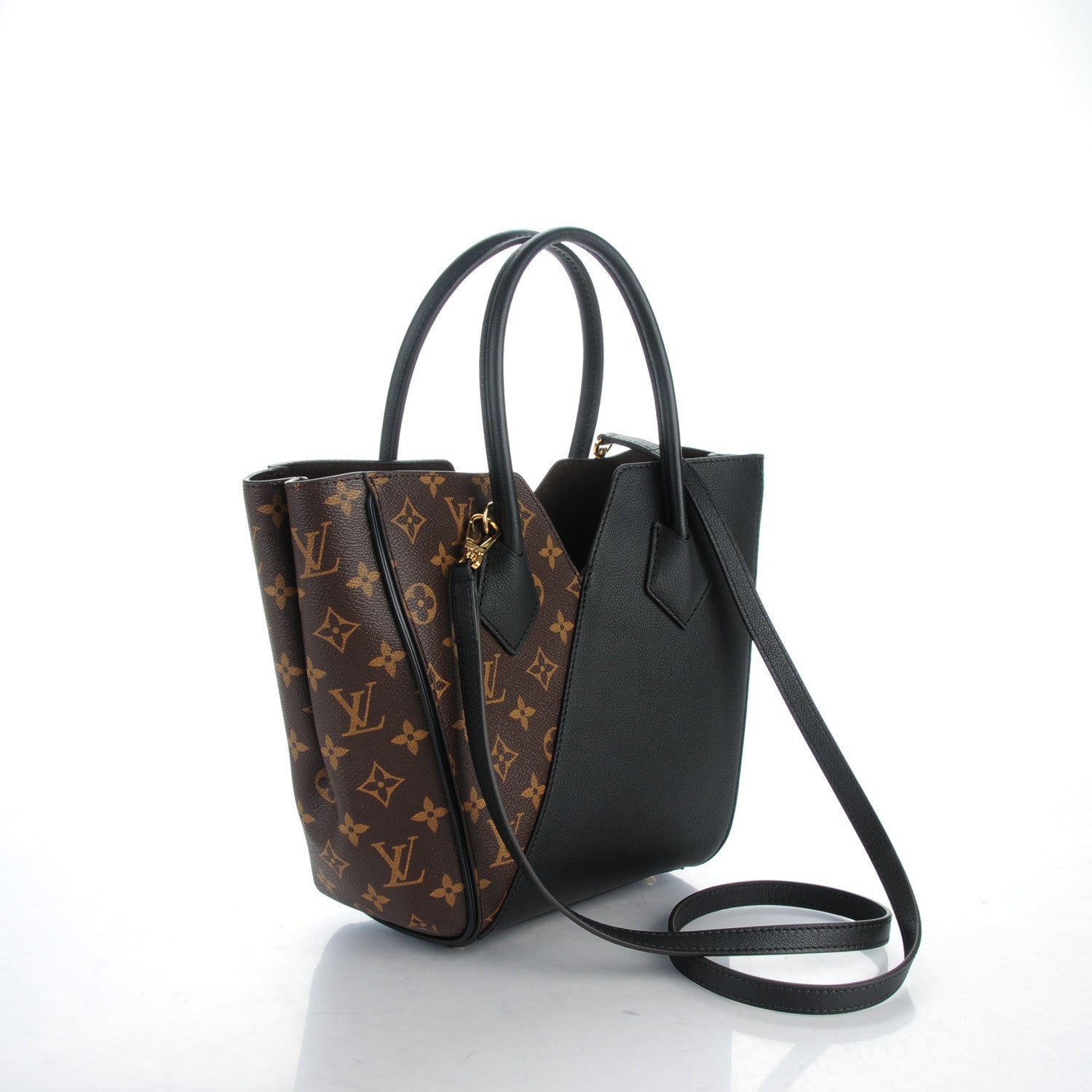Louis Vuitton Calfskin Monogram Kimono Tote PM Black 3 of 7