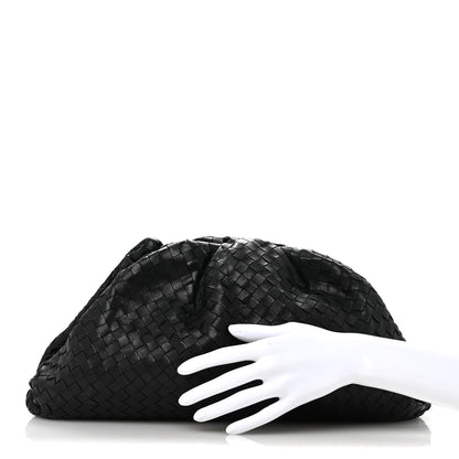 Bottega Veneta Nappa Maxi Intreccio The Pouch Oversized Clutch Black 2 of 12