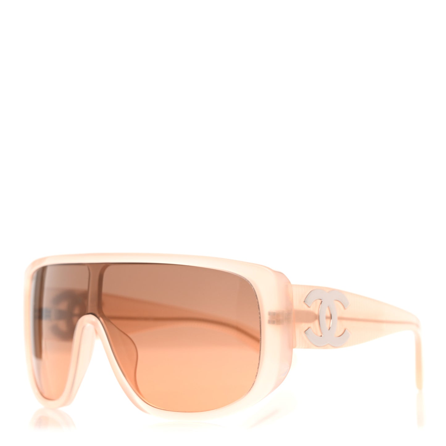 Transparent Acetate Shield Sunglasses 5495 Light Pink