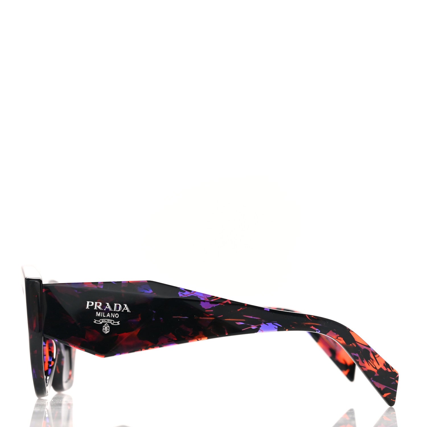 Prada Acetate Symbole Sunglasses SPR 07Y Red 3 of 7