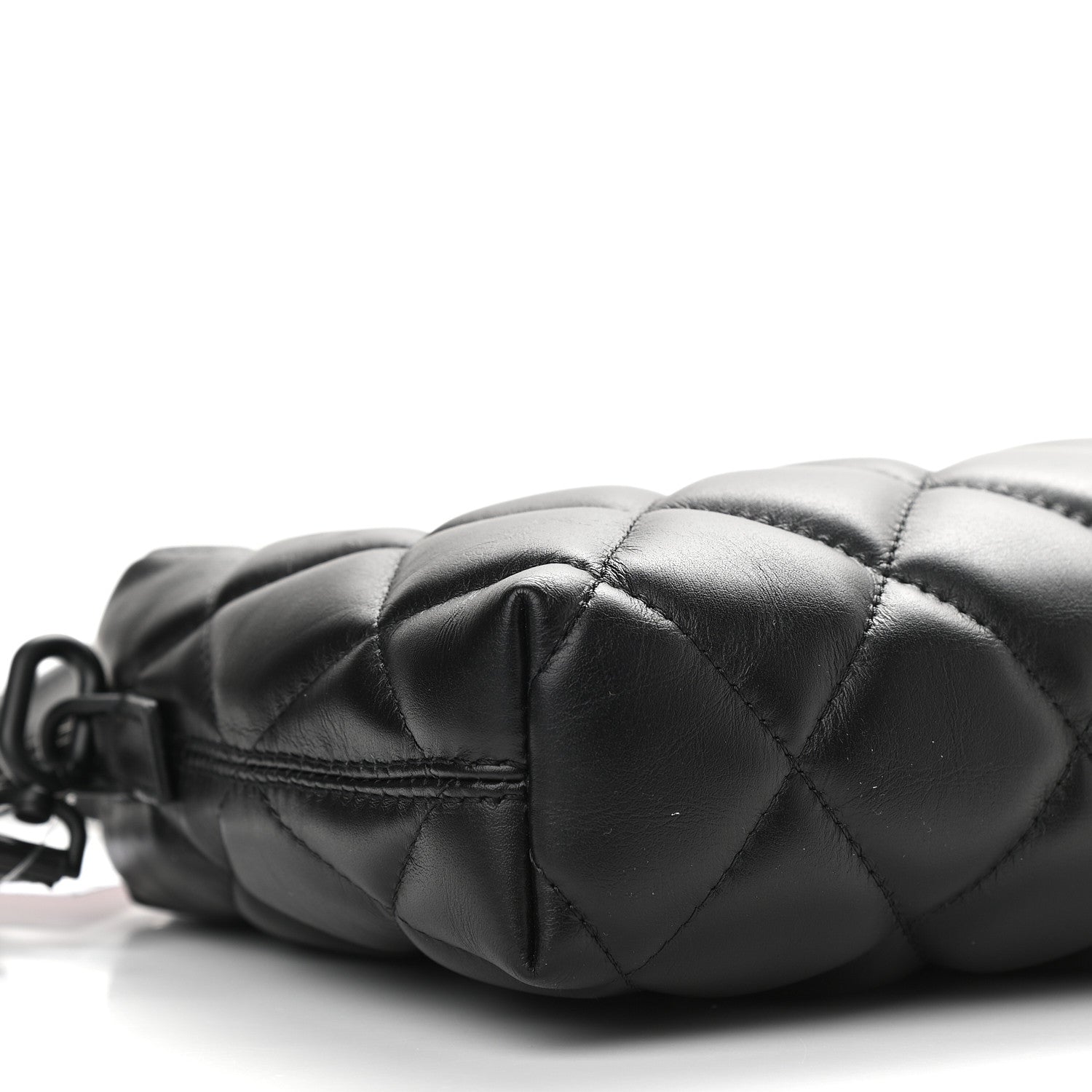 Balenciaga Nappa Calfskin Quilted Touch B Camera Shoulder Bag Black 7 of 8