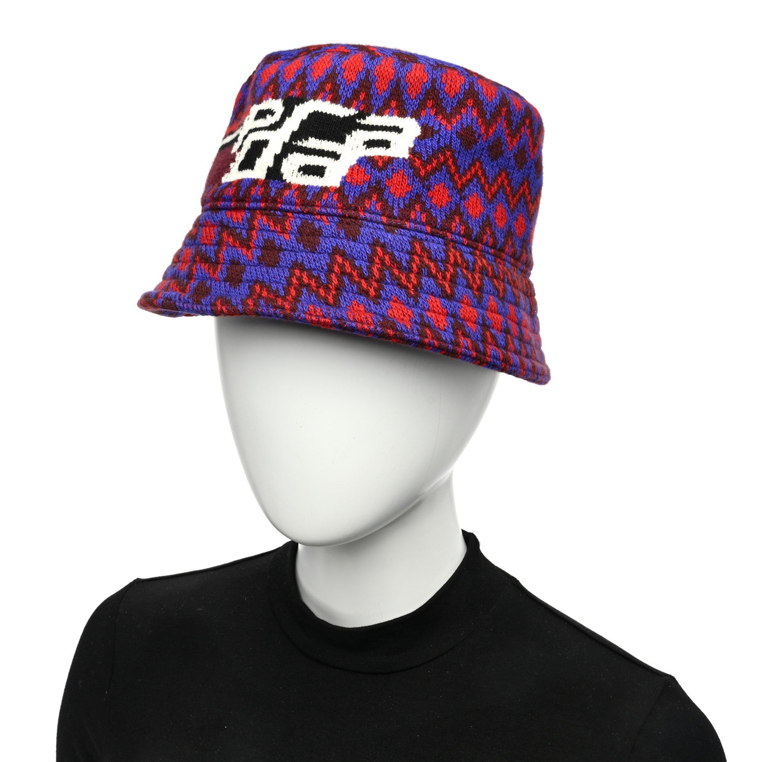 Prada Shetland Chevron Racing Logo Womens Bucket Hat S 2 of 8