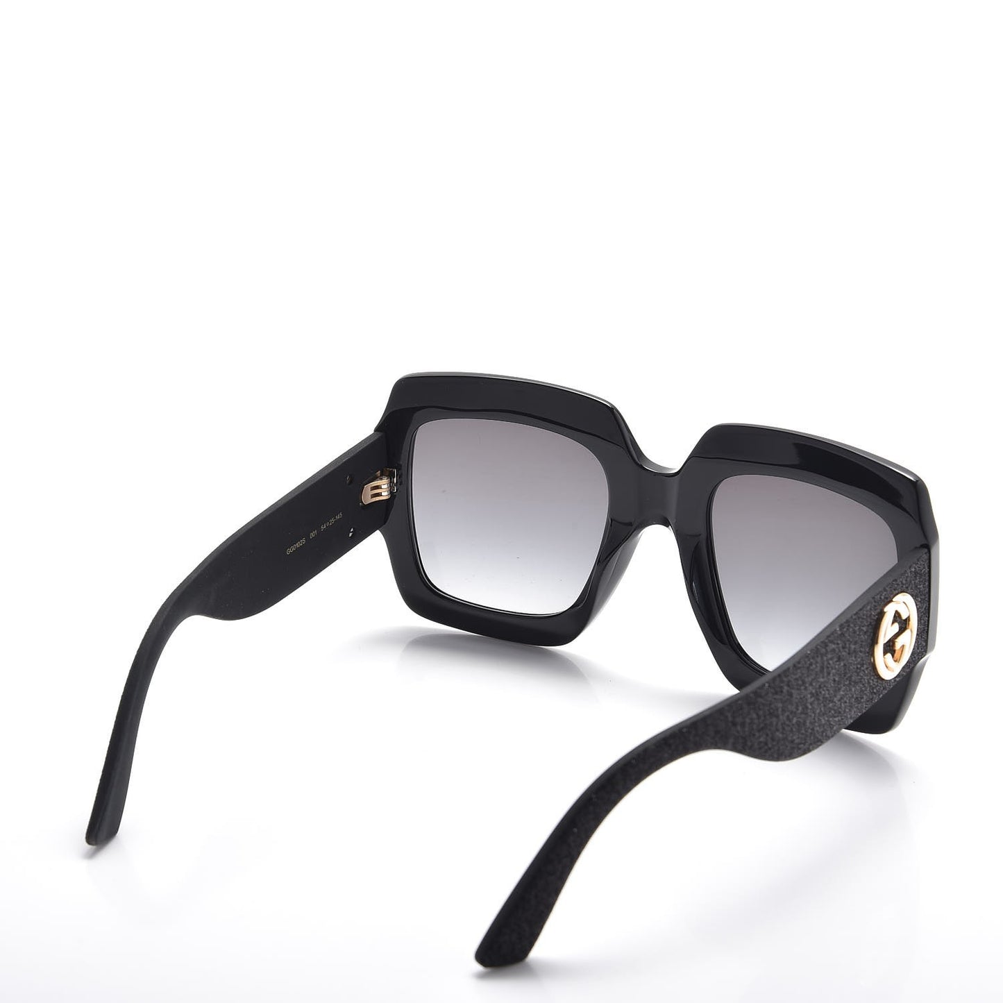 Square Frame Glitter GG0102S Sunglasses Black