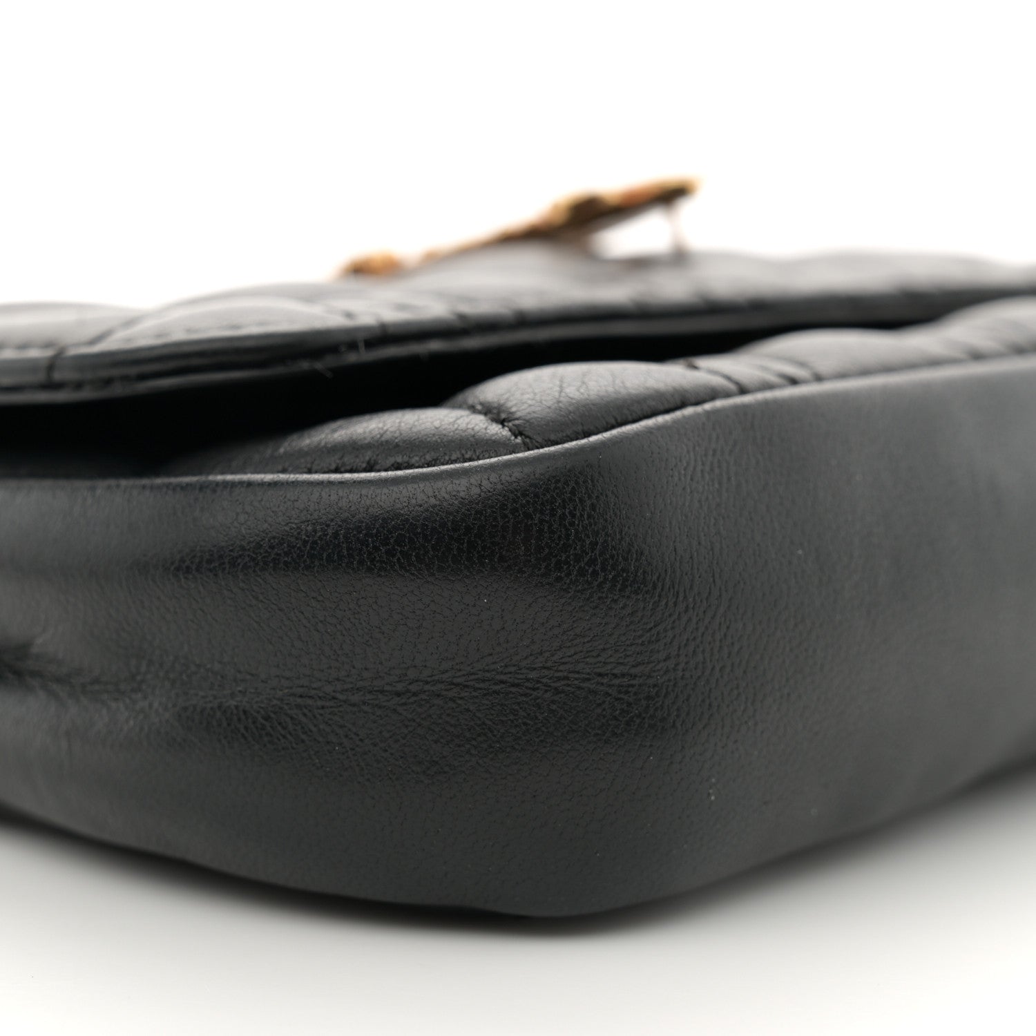 Versace Nappa Quilted Virtus V Evening Bag Black 9 of 13