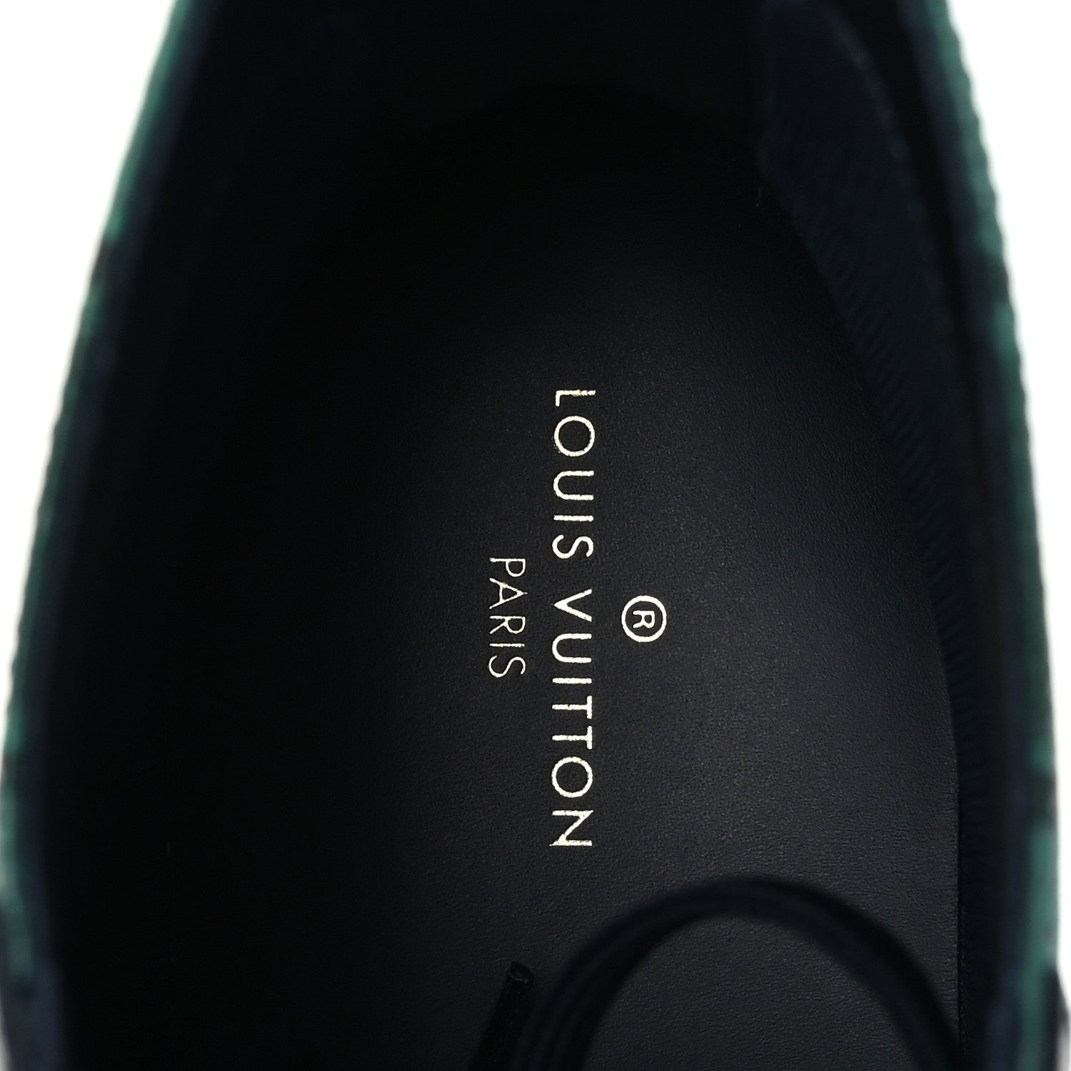 Louis Vuitton Tartan Tattoo Sneaker Boots 9 Navy Green 9 of 10