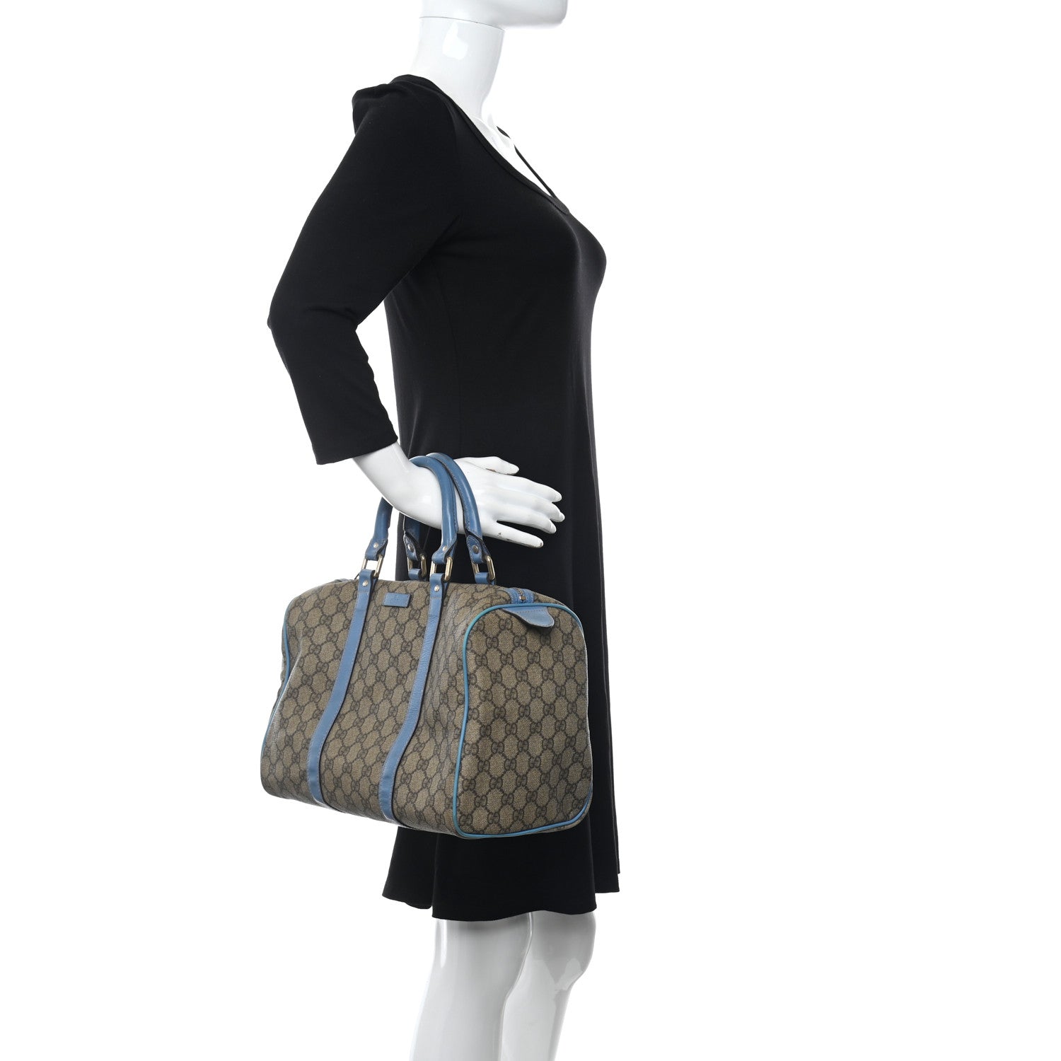 Gucci GG Plus Monogram Medium Joy Boston Blue 2 of 13