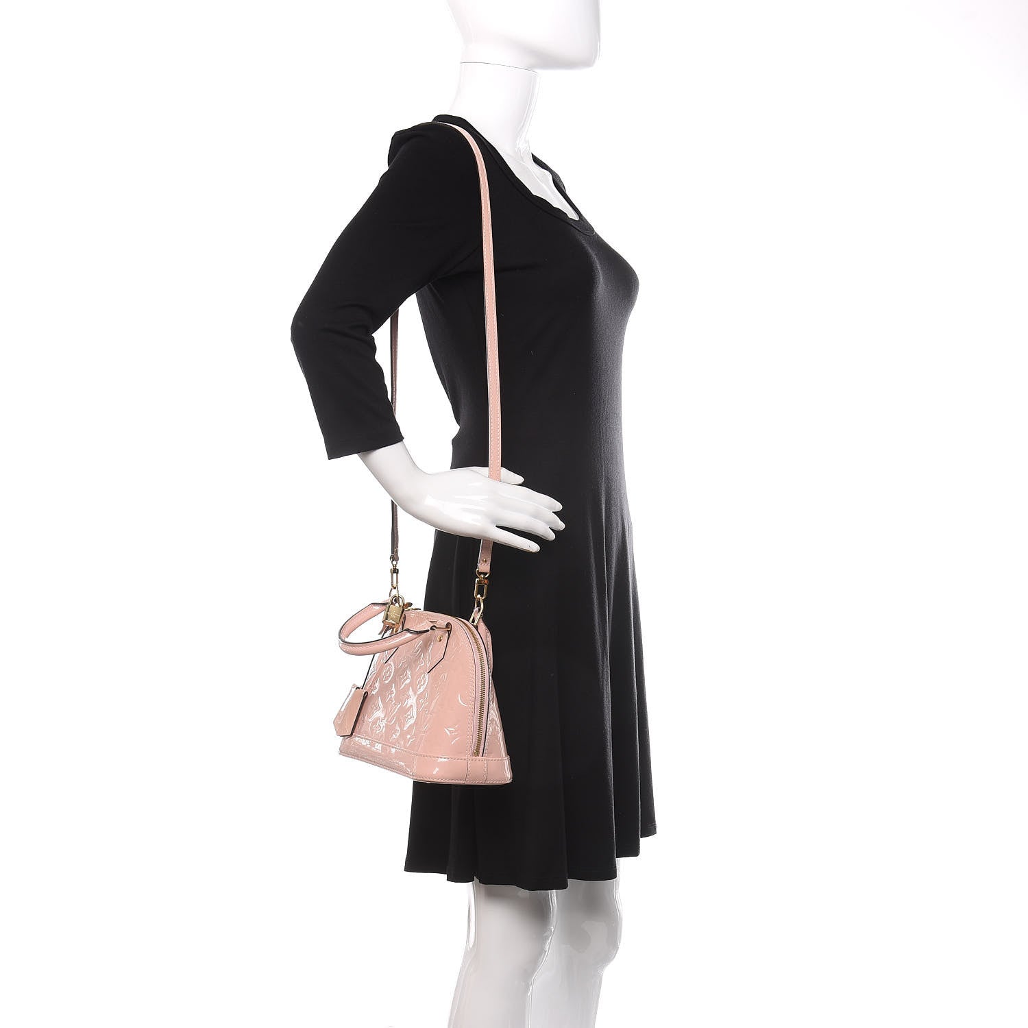 Louis Vuitton Vernis Alma BB Rose Ballerine 2 of 12