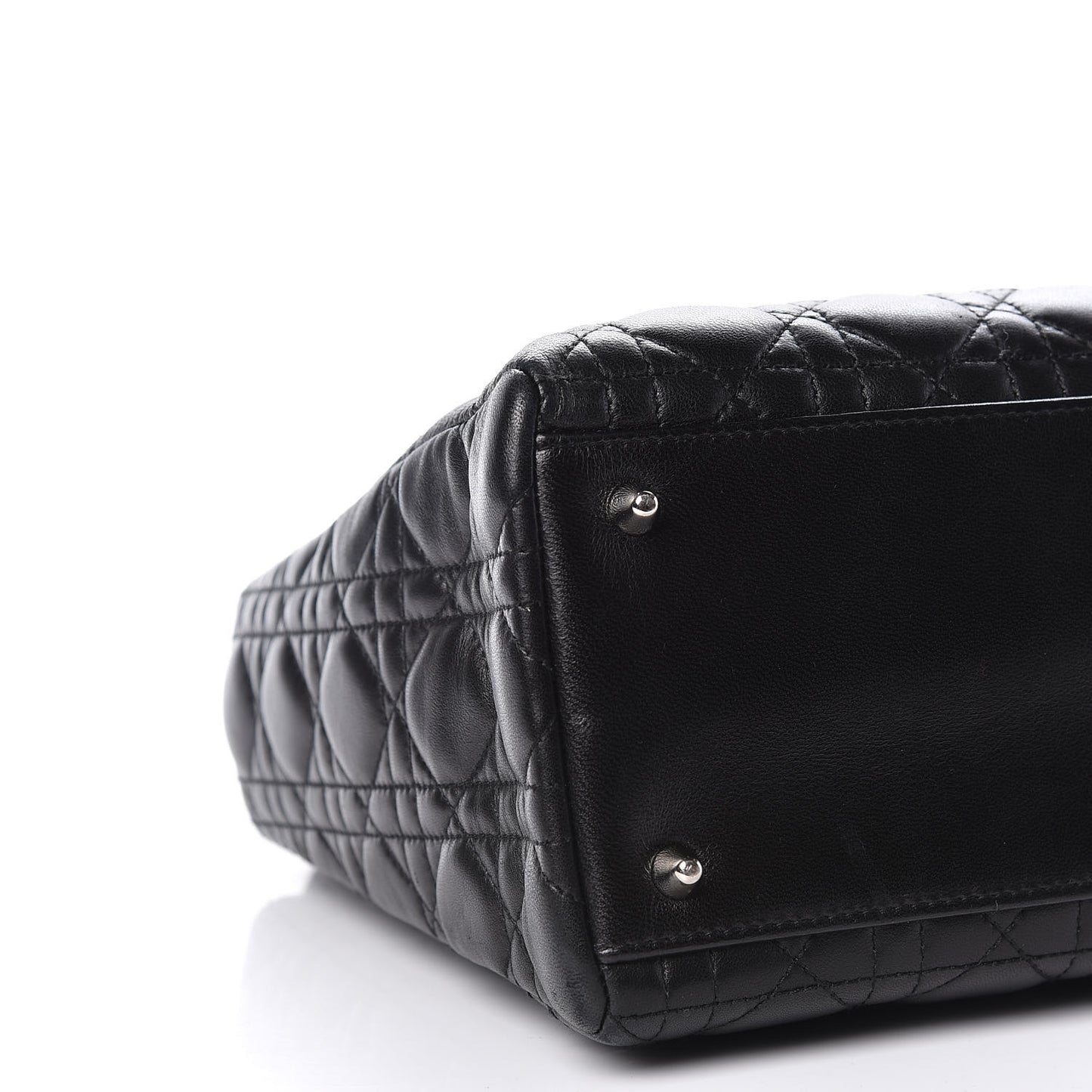Lambskin Cannage Medium Lady Dior Black