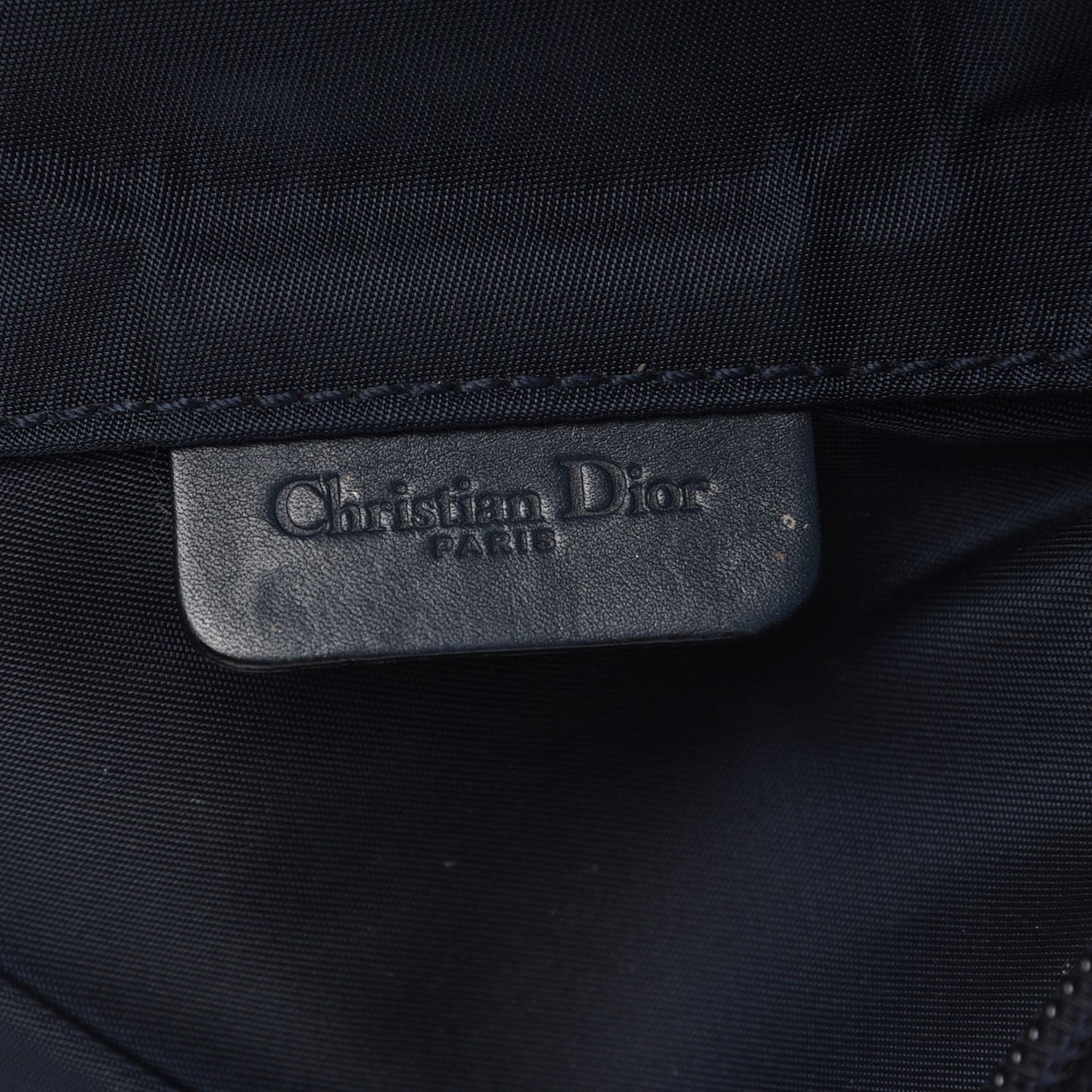 Monogram Mini Saddle Zip Pouch Navy Blue