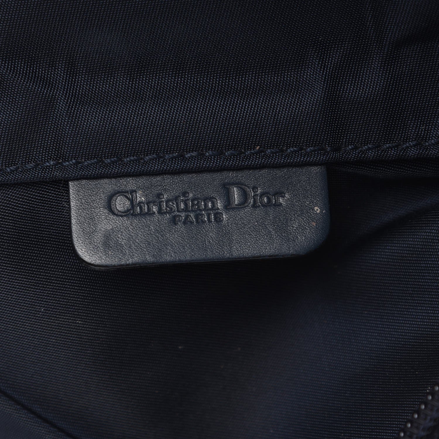 Christian Dior Monogram Mini Saddle Zip Pouch Navy Blue 6 of 8