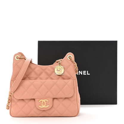 Chanel Caviar Quilted Wavy CC Hobo Beige 11 of 11