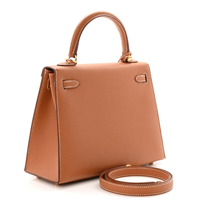 Hermes Epsom Kelly Sellier 25 Gold 3 of 11
