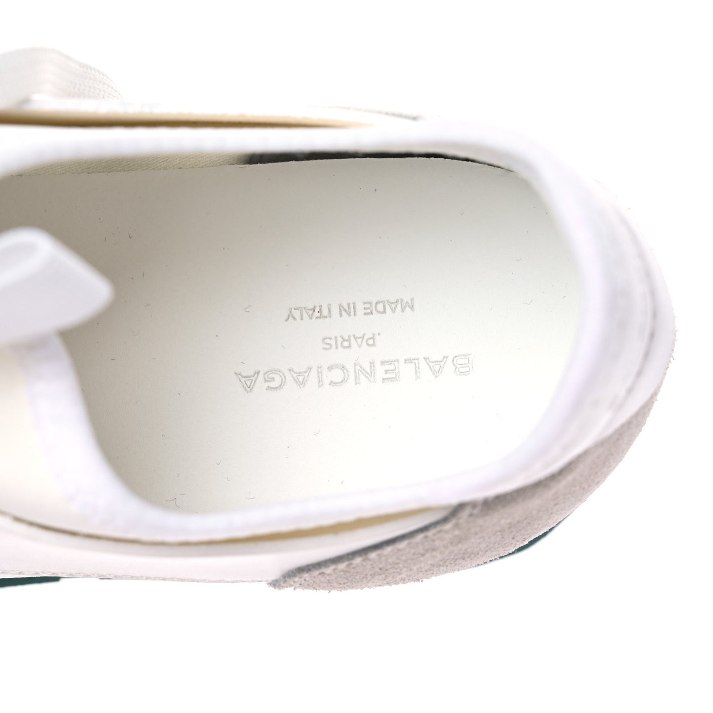 Mesh Calfskin Neoprene Womens Race Runner Sneakers 38 White