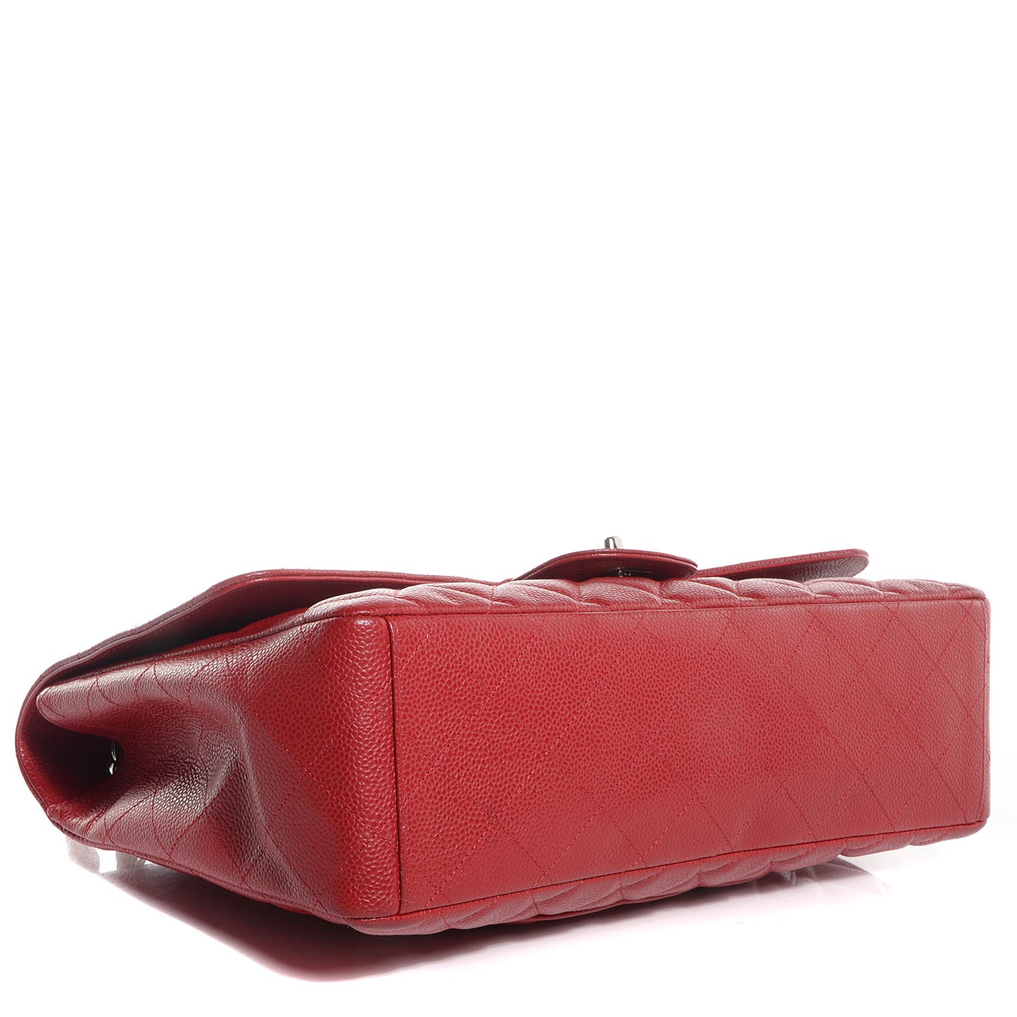Caviar Maxi Single Flap Red