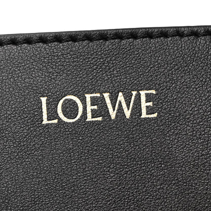 Loewe Shiny Calfskin Medium Puzzle Fold Tote Black 6 of 12