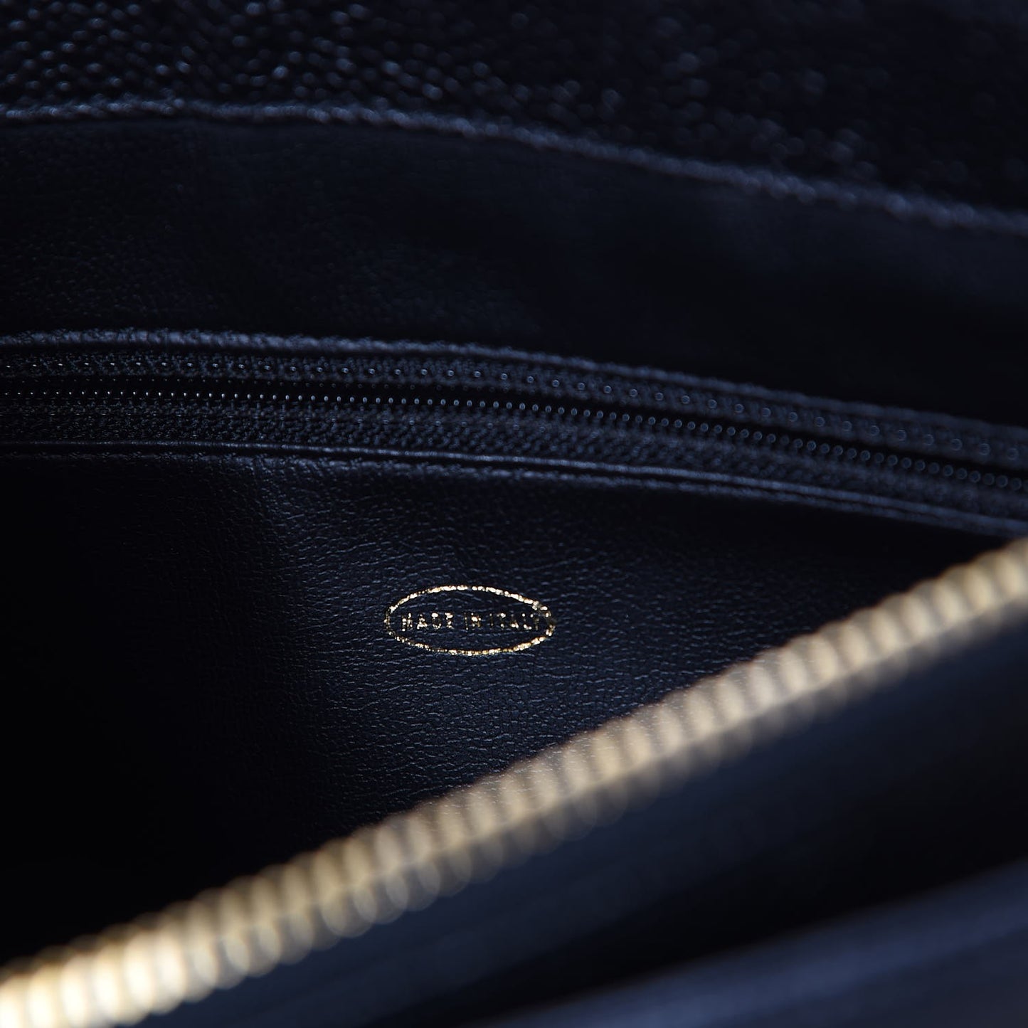 Caviar Flap Shoulder Bag Black