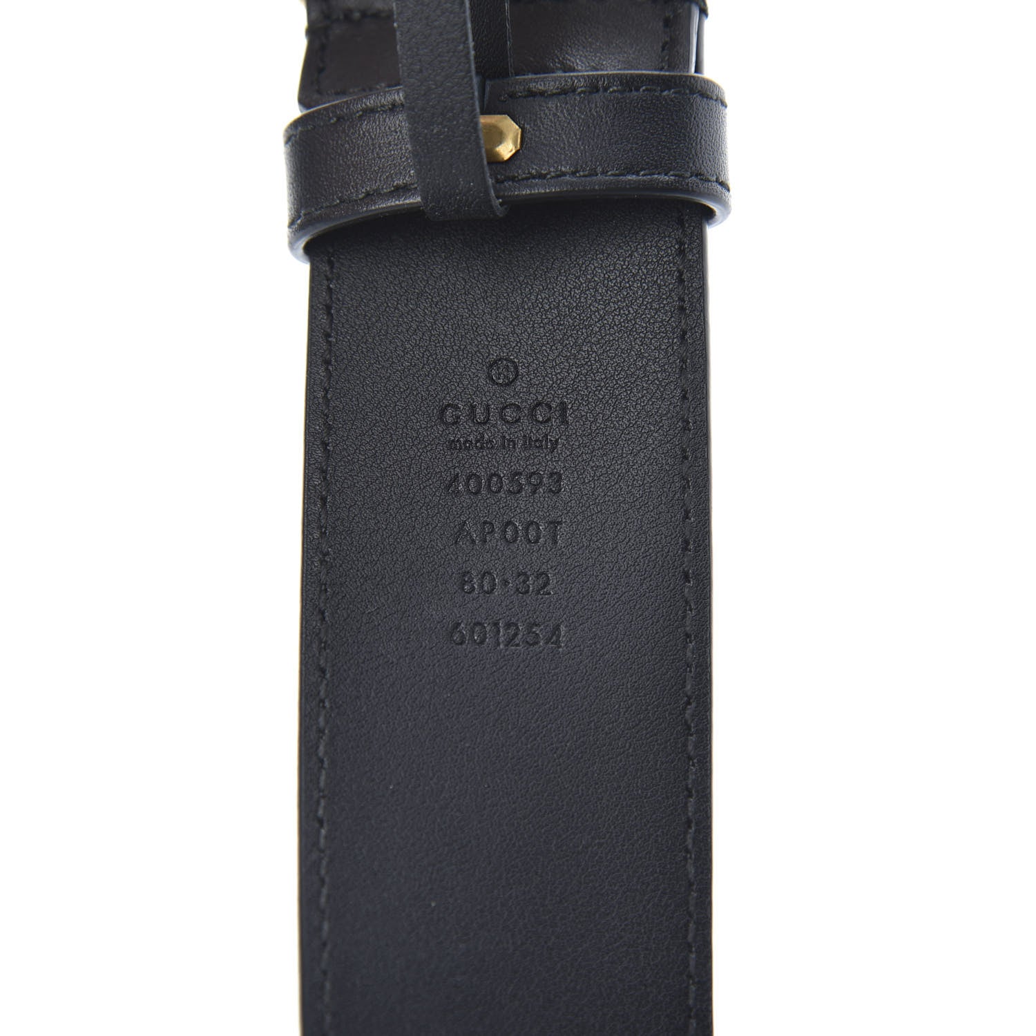 Gucci Calfskin Double G 40mm Belt 80 32 Black 3 of 6