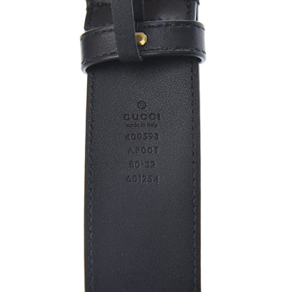 Gucci Calfskin Double G 40mm Belt 80 32 Black 3 of 6
