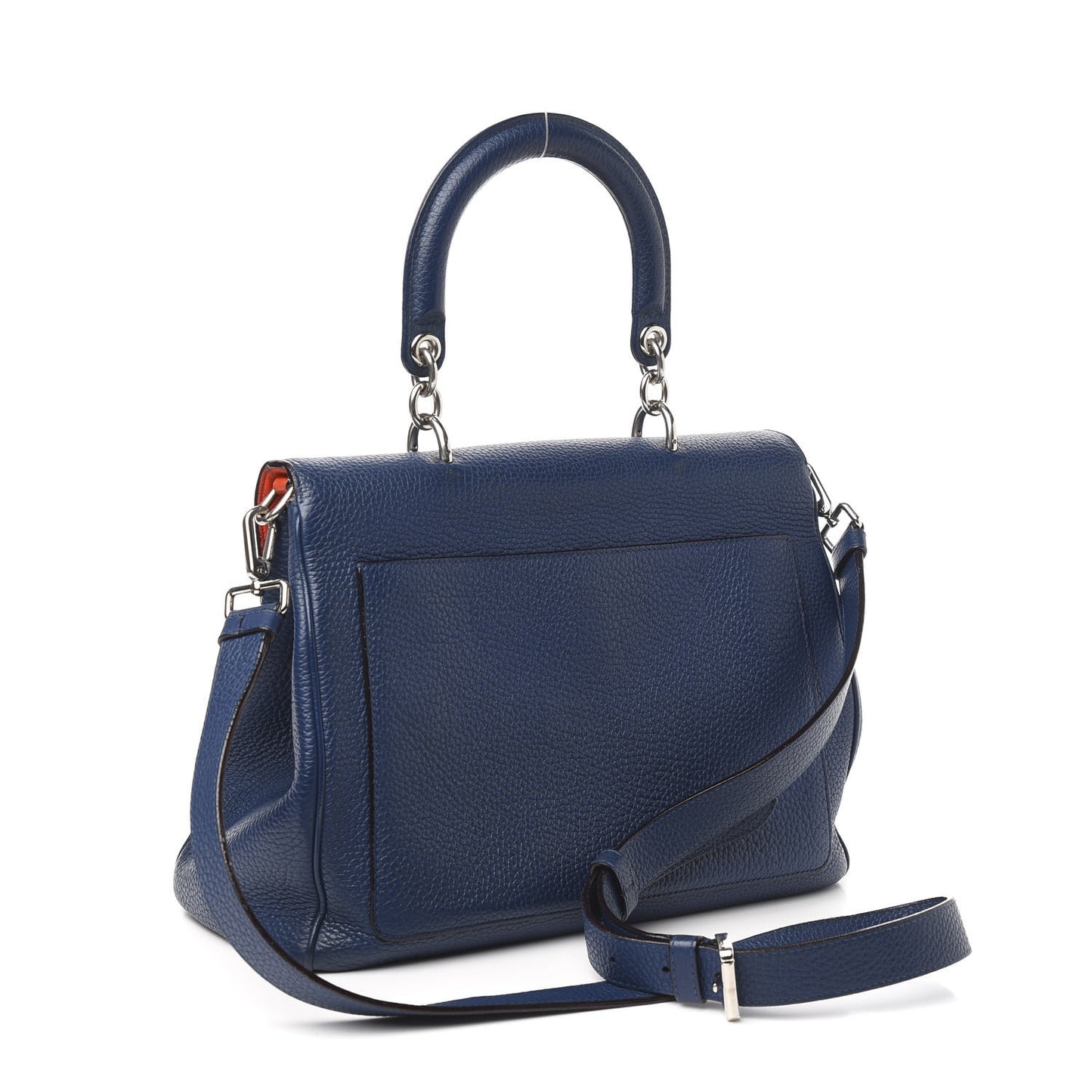 Bullcalf Medium Be Dior Flap Mineral Blue