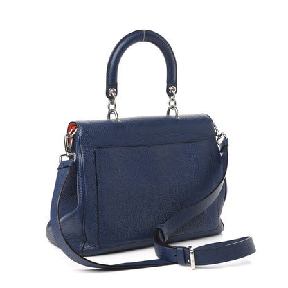 Christian Dior Bullcalf Medium Be Dior Flap Mineral Blue 4 of 12
