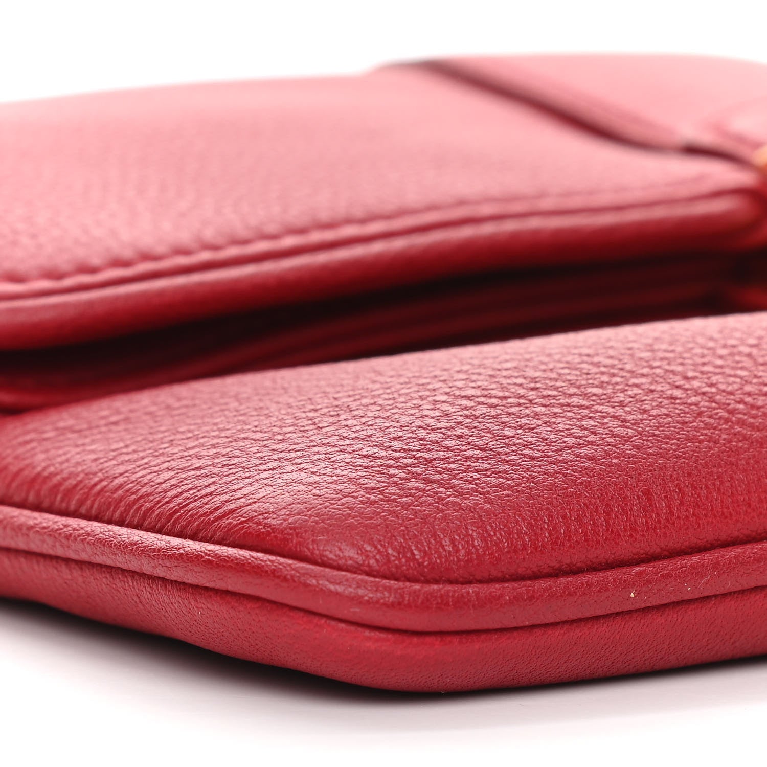 Louis Vuitton Calfskin Sofia Coppola Slim Clutch MM Cherry 8 of 9