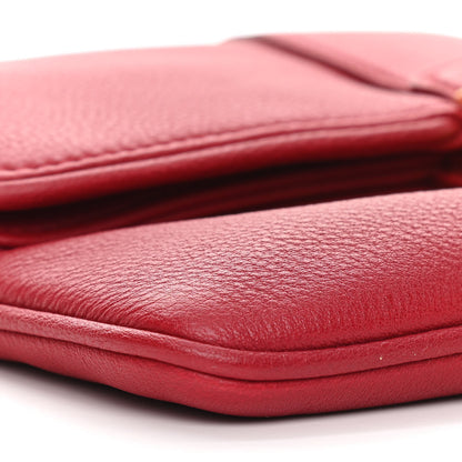 Louis Vuitton Calfskin Sofia Coppola Slim Clutch MM Cherry 8 of 9