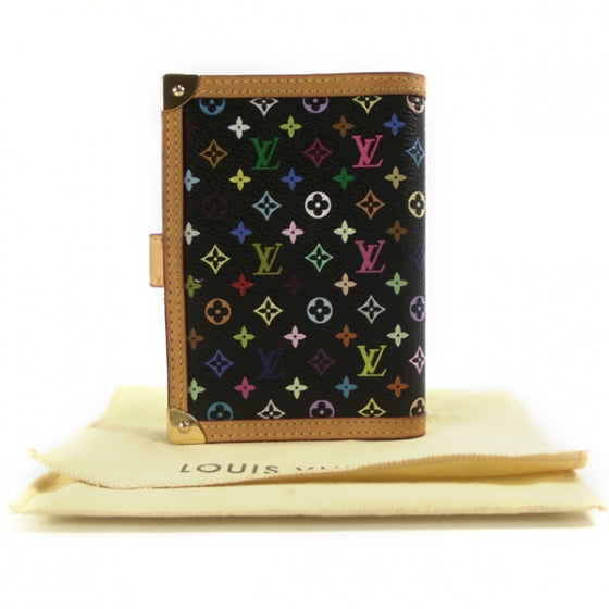 Louis Vuitton Monogram Multicolor Agenda PM Black 2 of 8